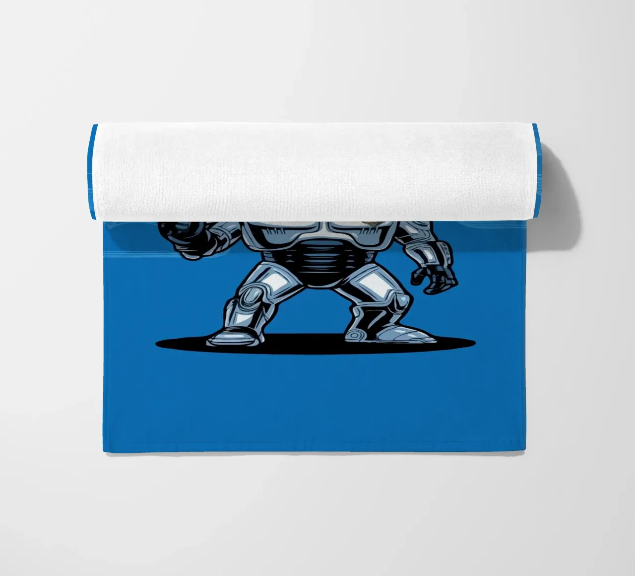 cartoonish character in metallic armor telo mare da ramosashop