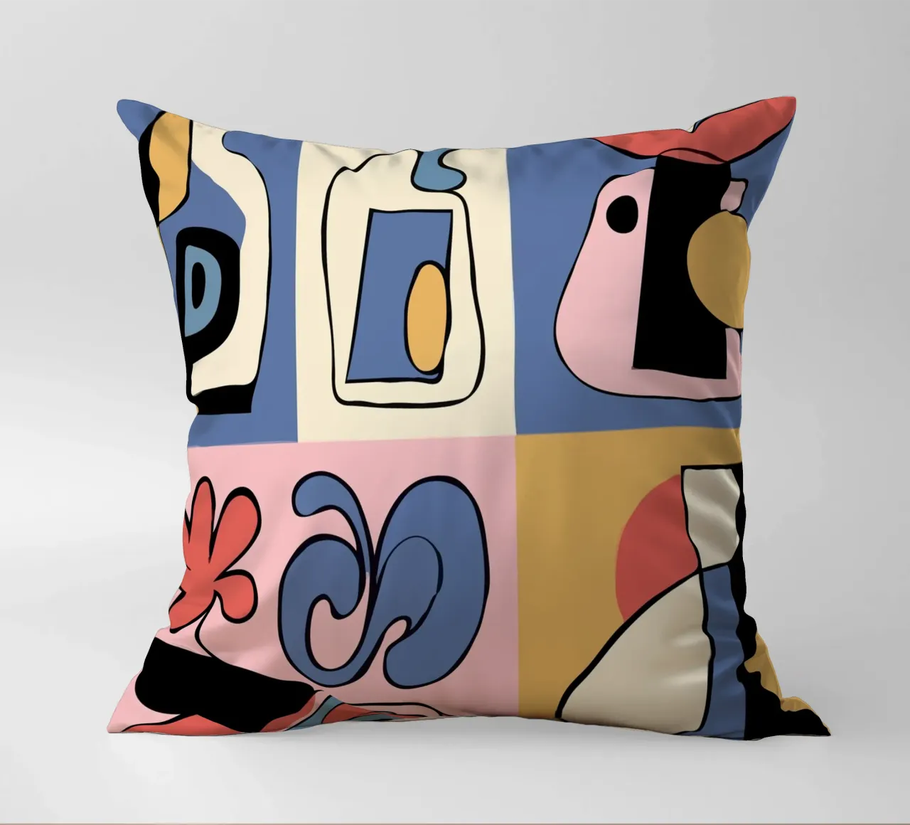 Bold abstract shapes cuscino da ramosashop
