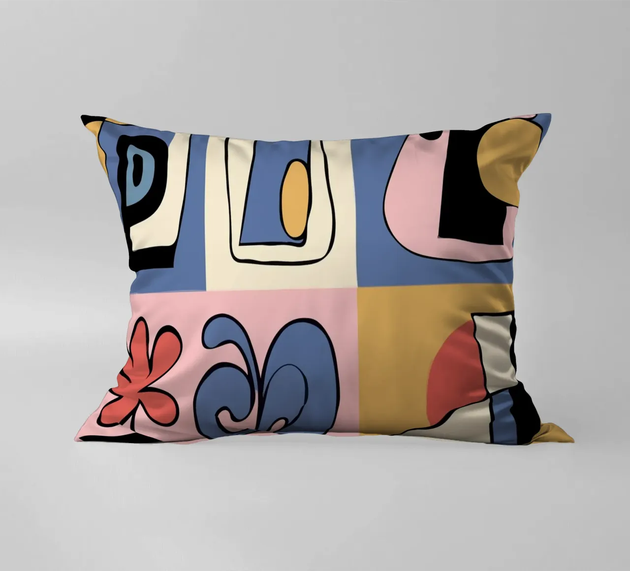 Bold abstract shapes cuscino da ramosashop