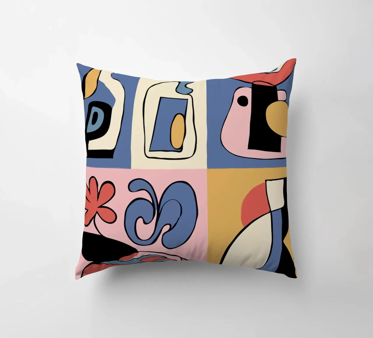 Bold abstract shapes cuscino da ramosashop