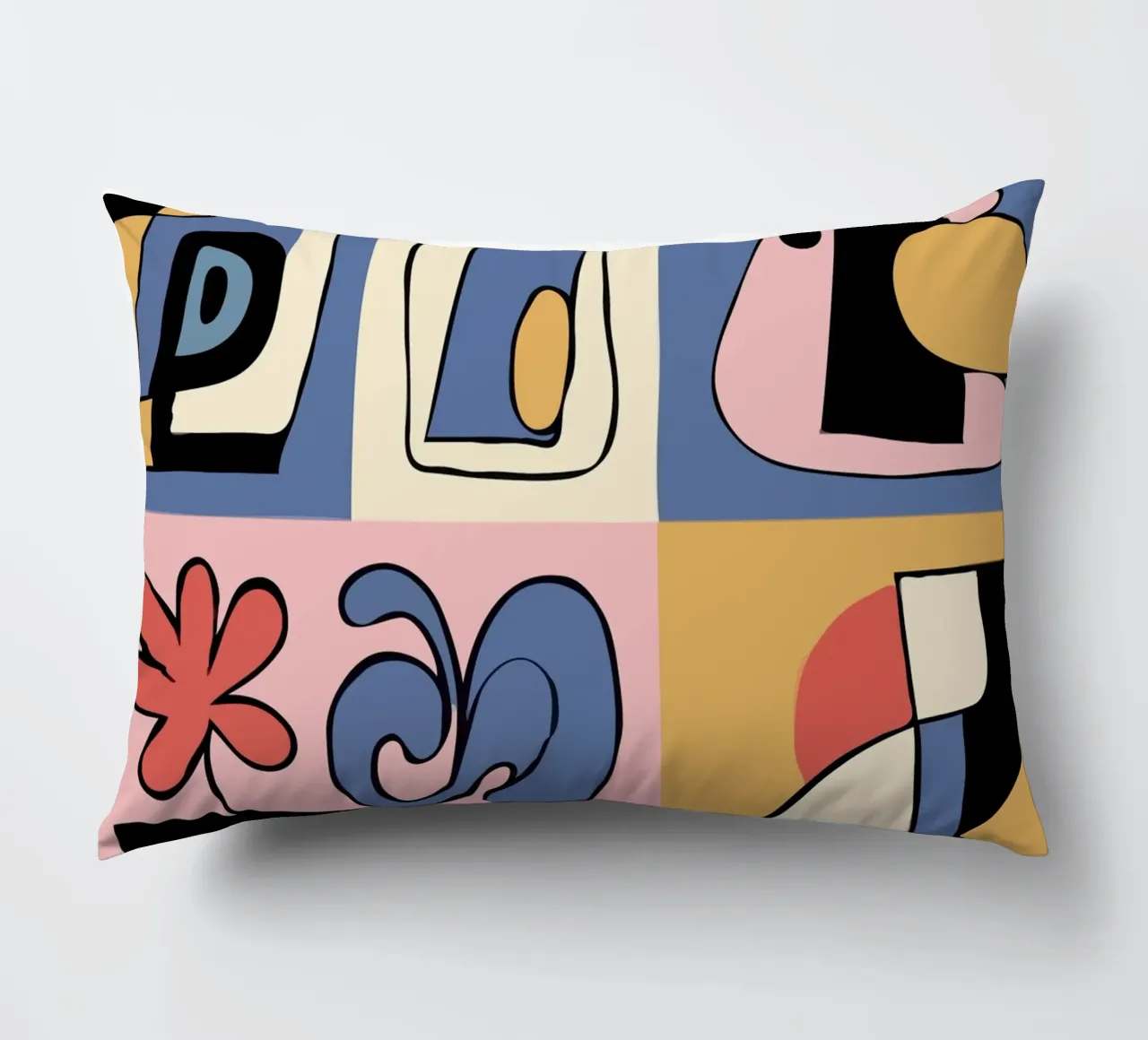 Bold abstract shapes cuscino da ramosashop