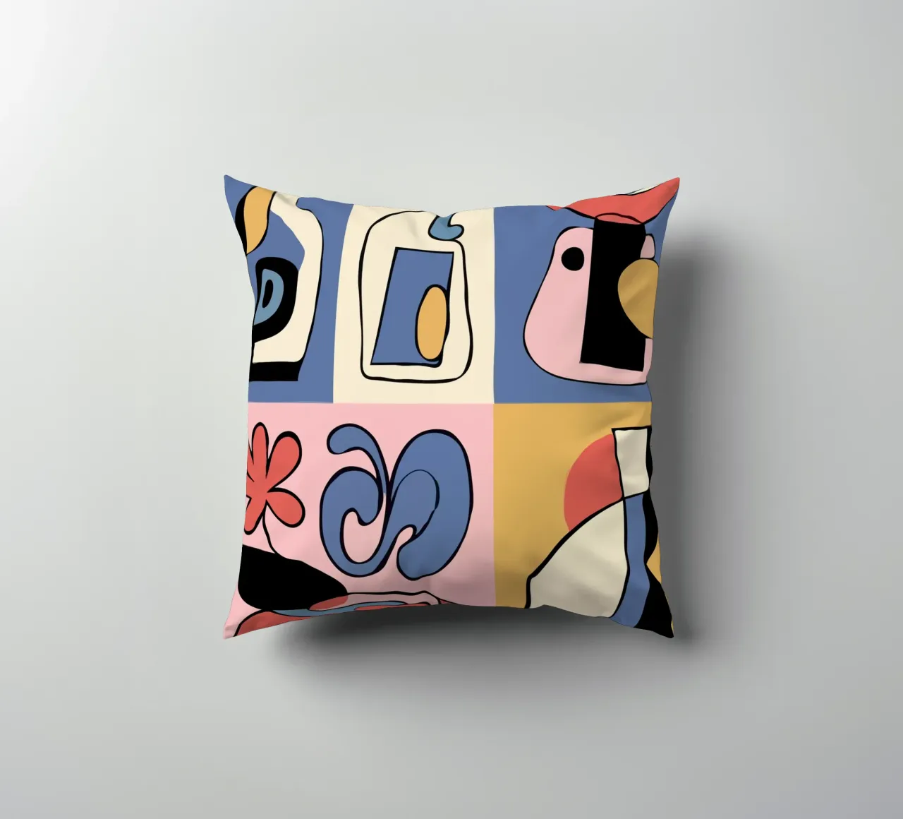 Bold abstract shapes cuscino da ramosashop