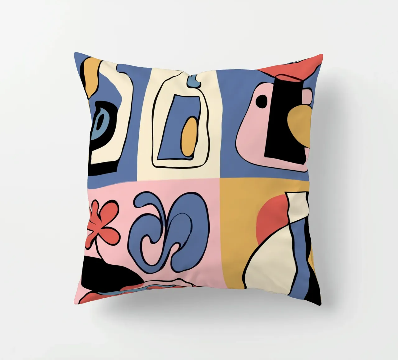 Bold abstract shapes cuscino da ramosashop