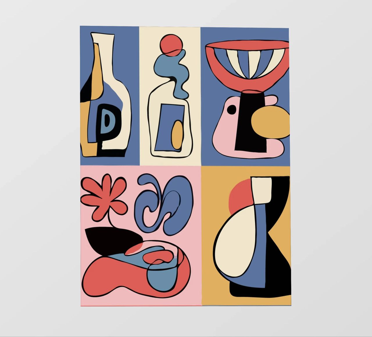 Bold abstract shapes pellicola backlit da ramosashop