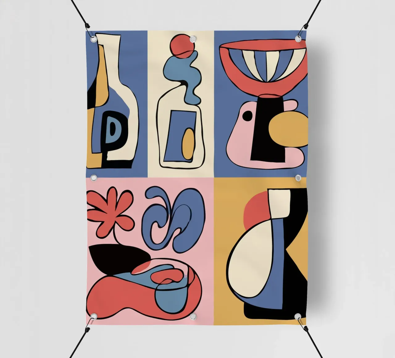 Bold abstract shapes telo in pvc da ramosashop