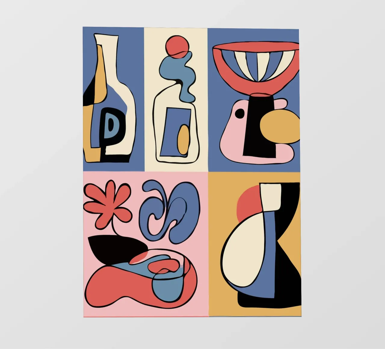 Bold abstract shapes telo in pvc da ramosashop