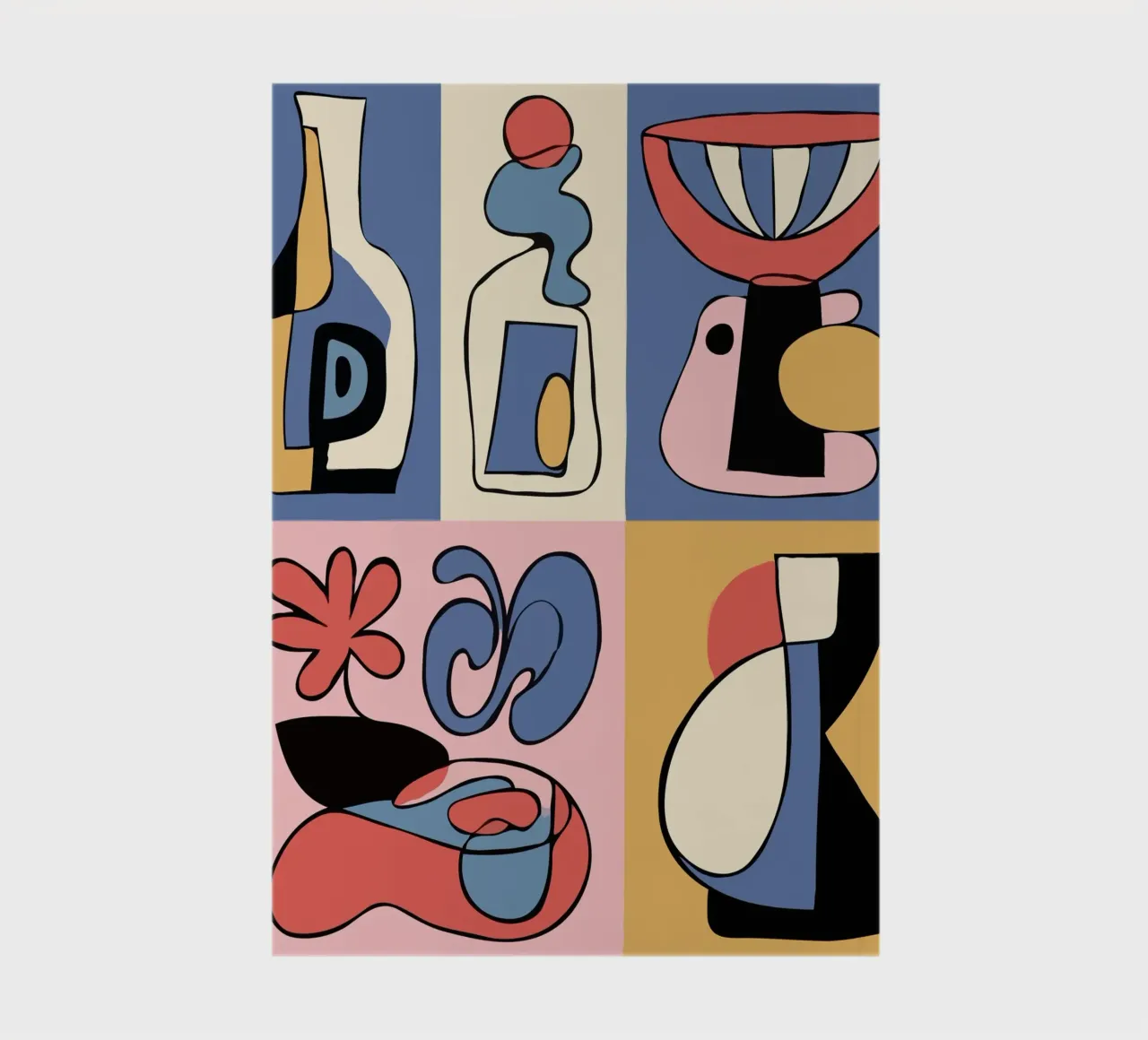 Bold abstract shapes carnet de notes de ramosashop