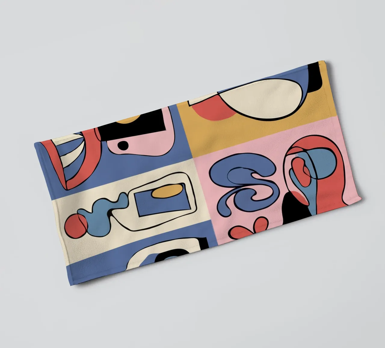 Bold abstract shapes toalla de baño de ramosashop