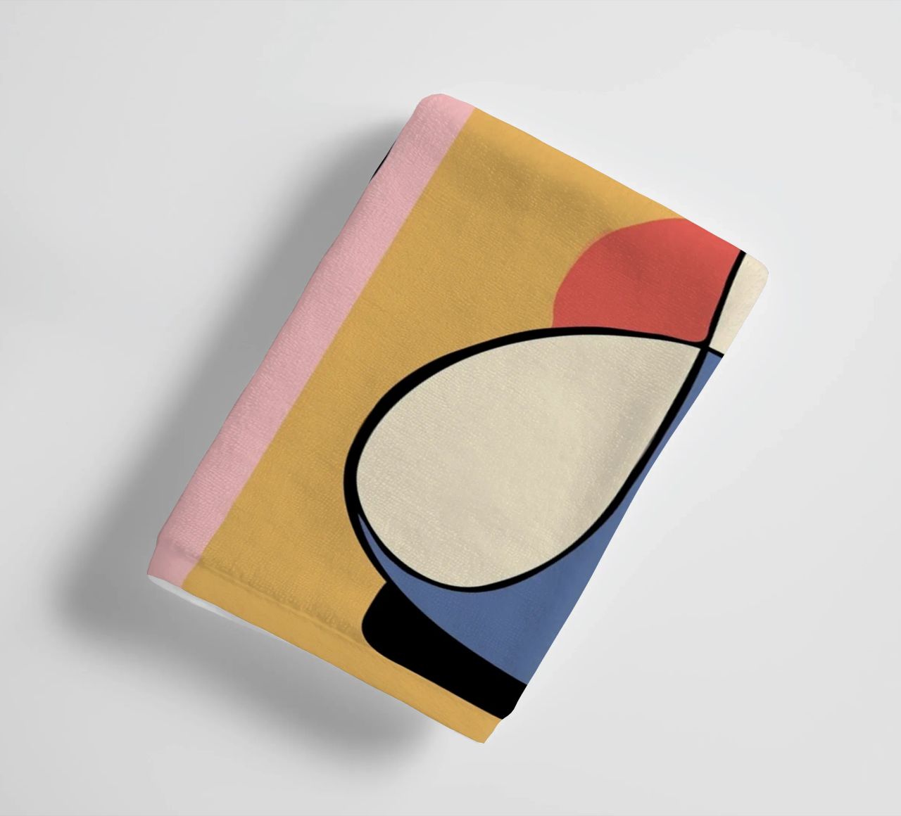 Bold abstract shapes towel by ramosashop
