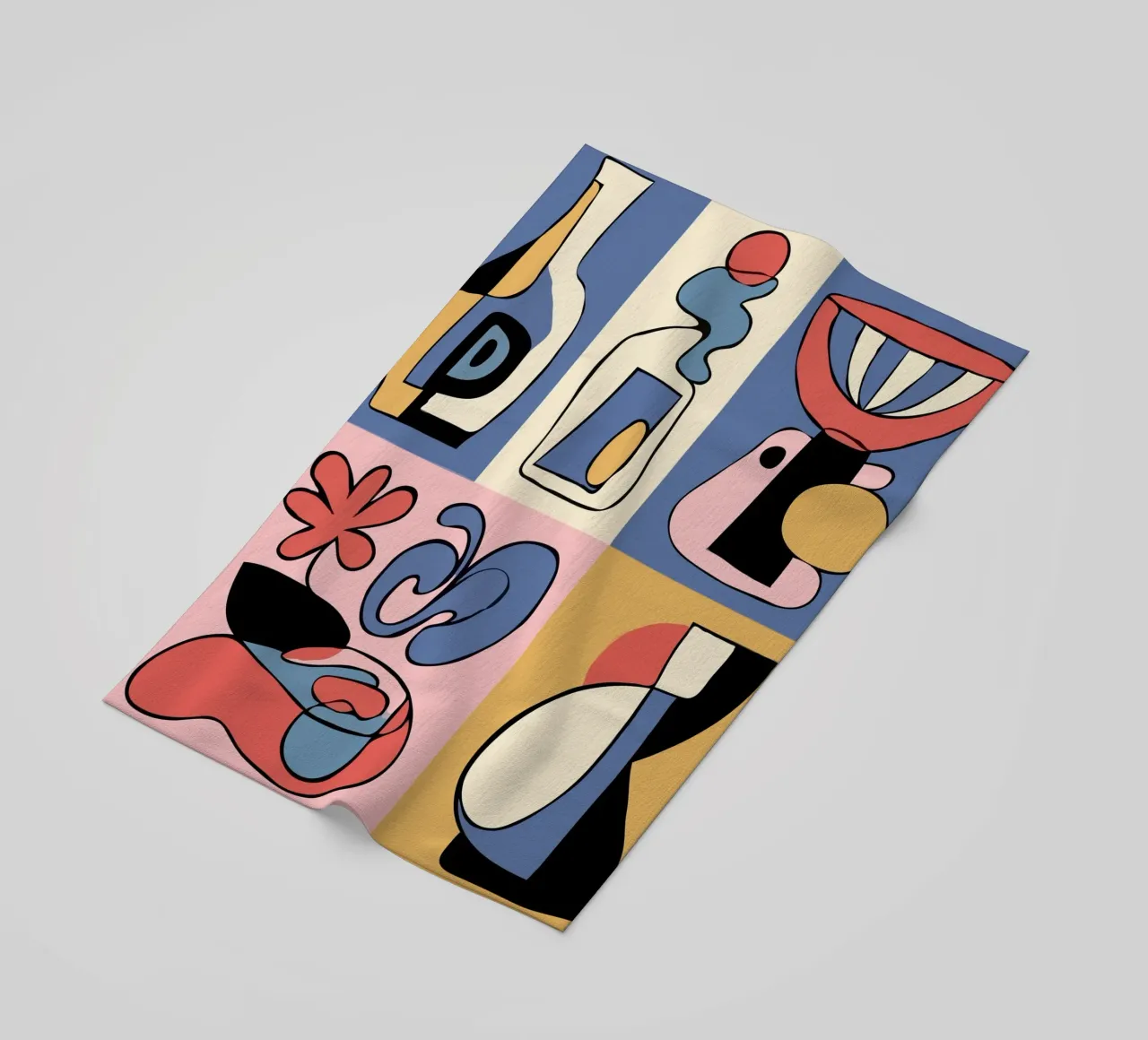 Bold abstract shapes telo mare da ramosashop