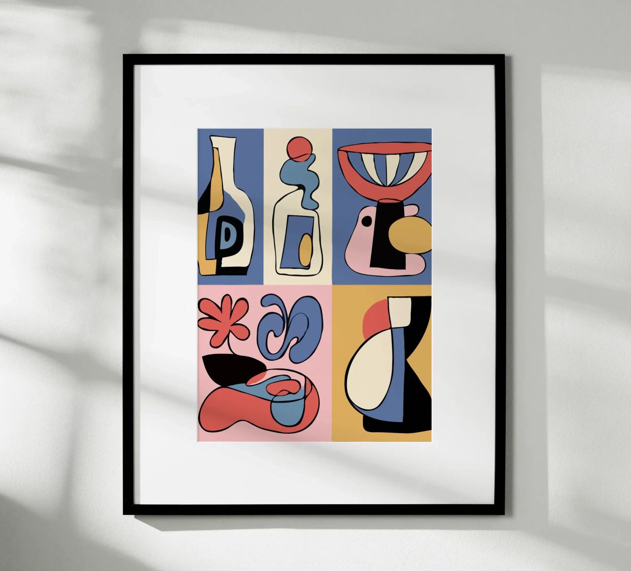 Bold abstract shapes poster by ramosashop