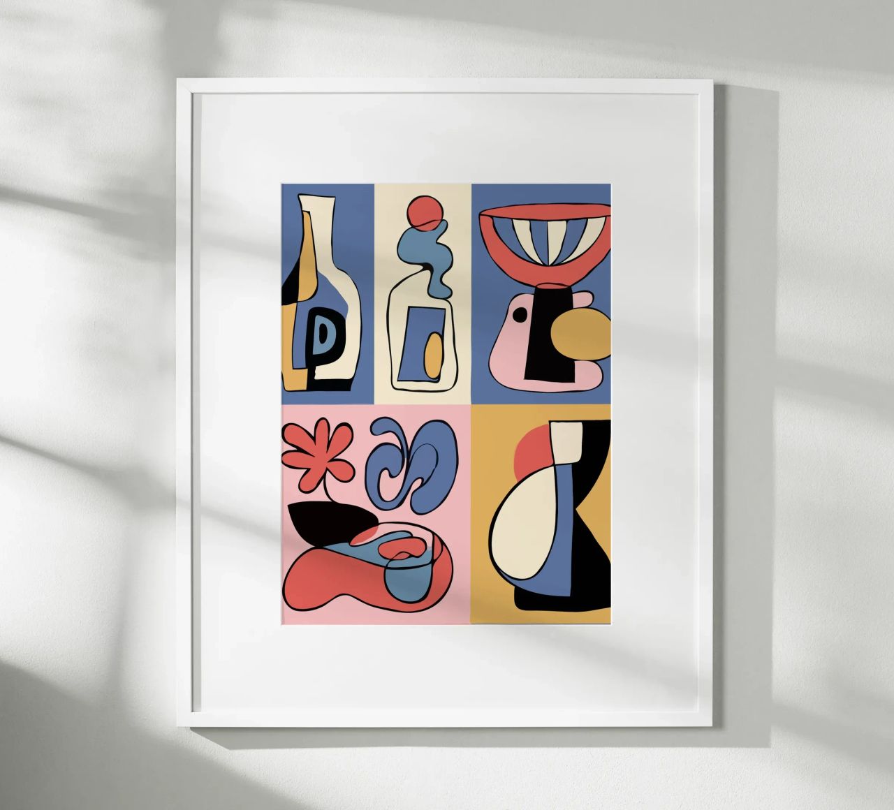 Bold abstract shapes poster by ramosashop