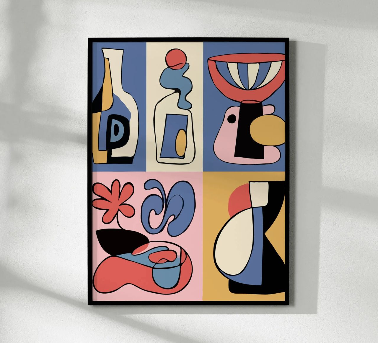 Bold abstract shapes poster by ramosashop