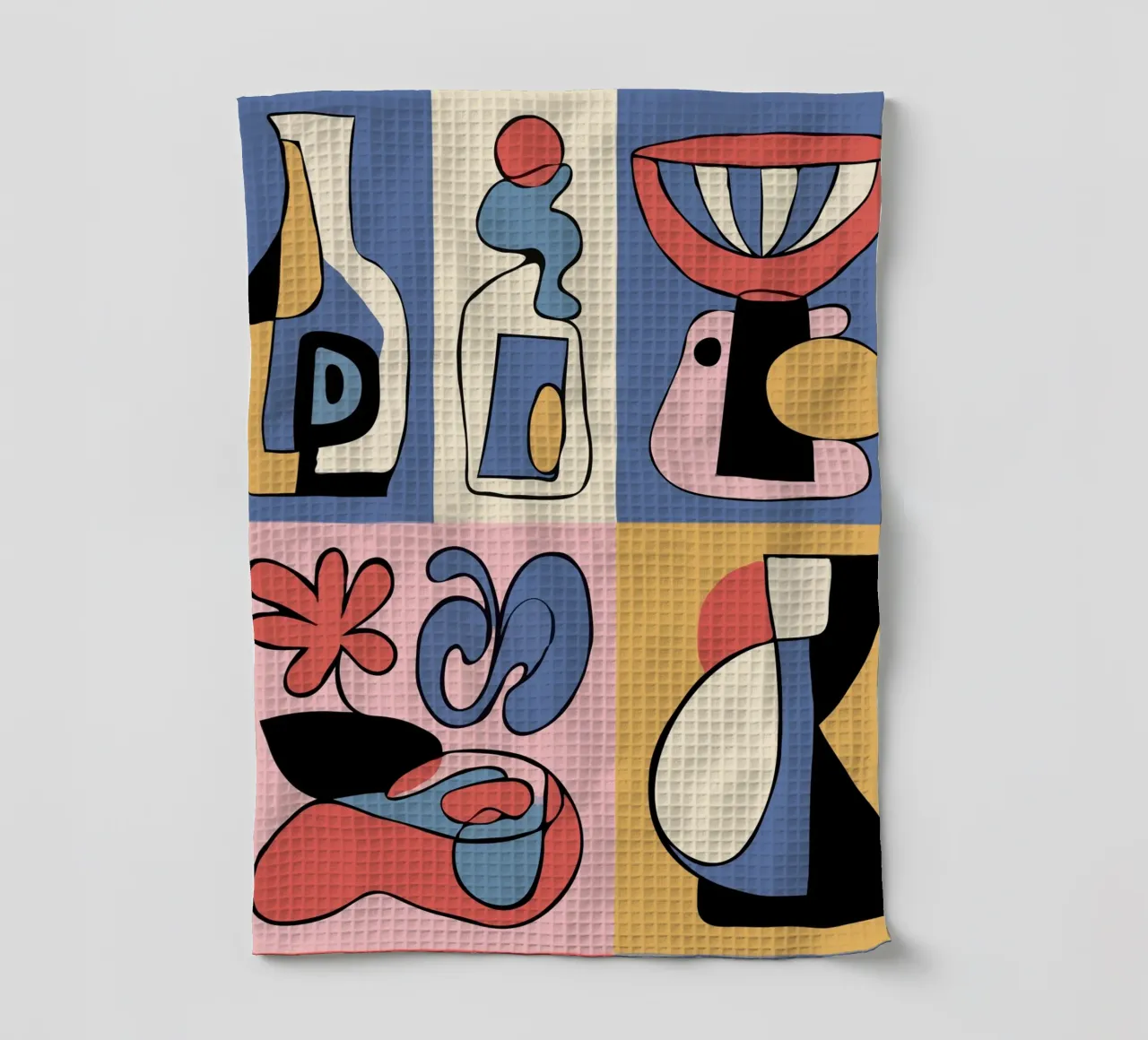 Bold abstract shapes canovaccio da cucina da ramosashop