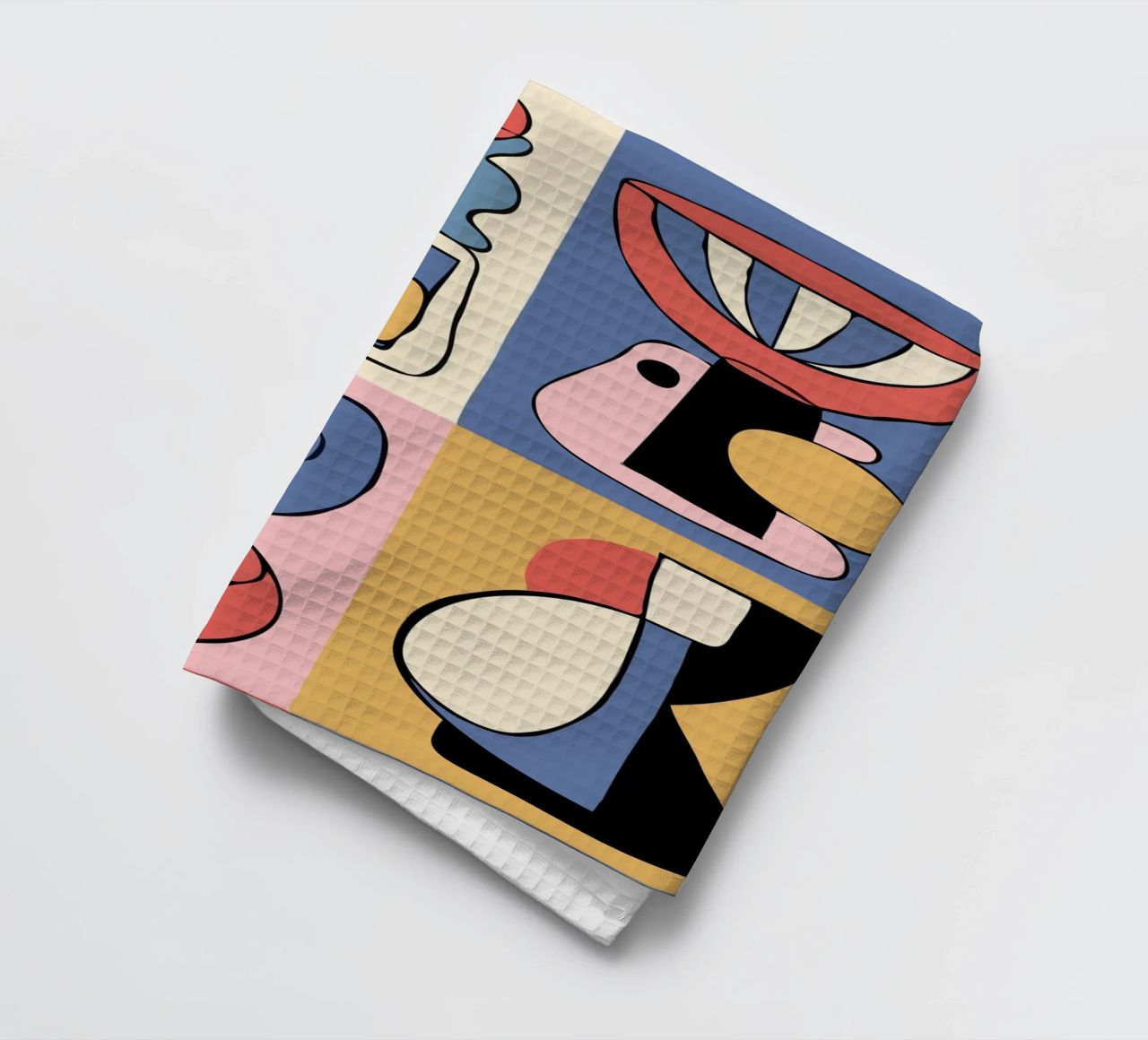 Bold abstract shapes torchon de ramosashop