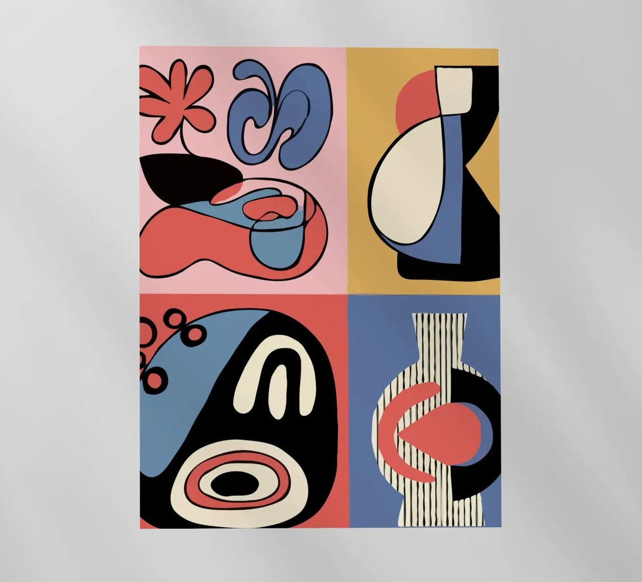 Vibrant abstract shapes and bold pellicola backlit da ramosashop