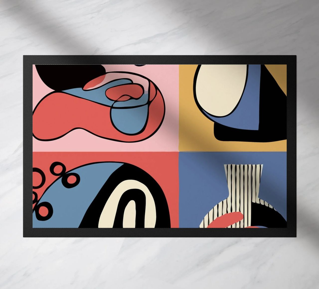 Vibrant abstract shapes and bold zerbino da ramosashop