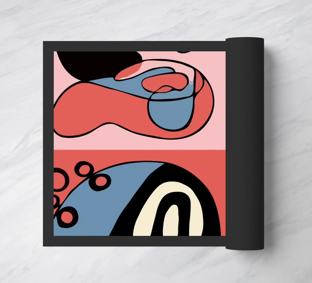 Vibrant abstract shapes and bold zerbino da ramosashop