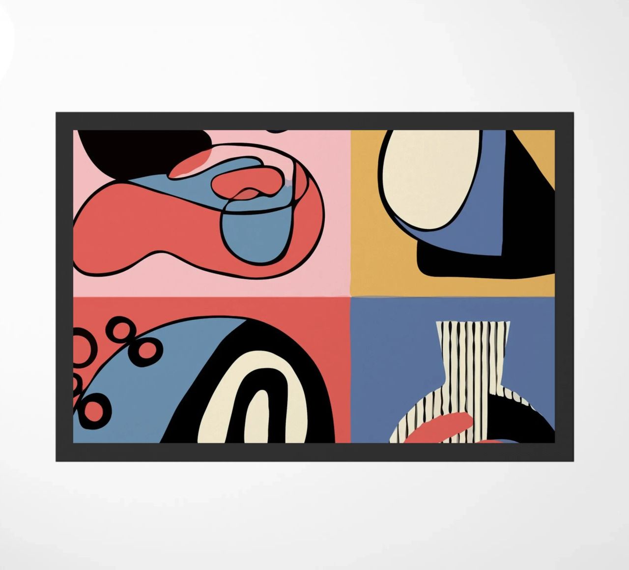 Vibrant abstract shapes and bold zerbino da ramosashop