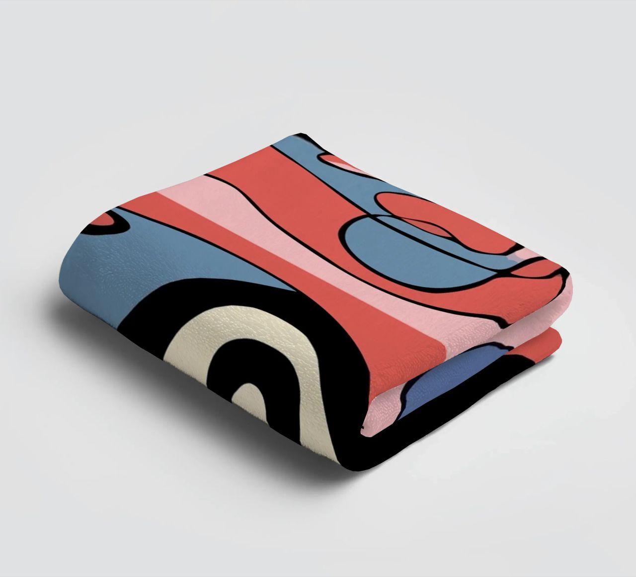 Vibrant abstract shapes and bold serviette de bain de ramosashop