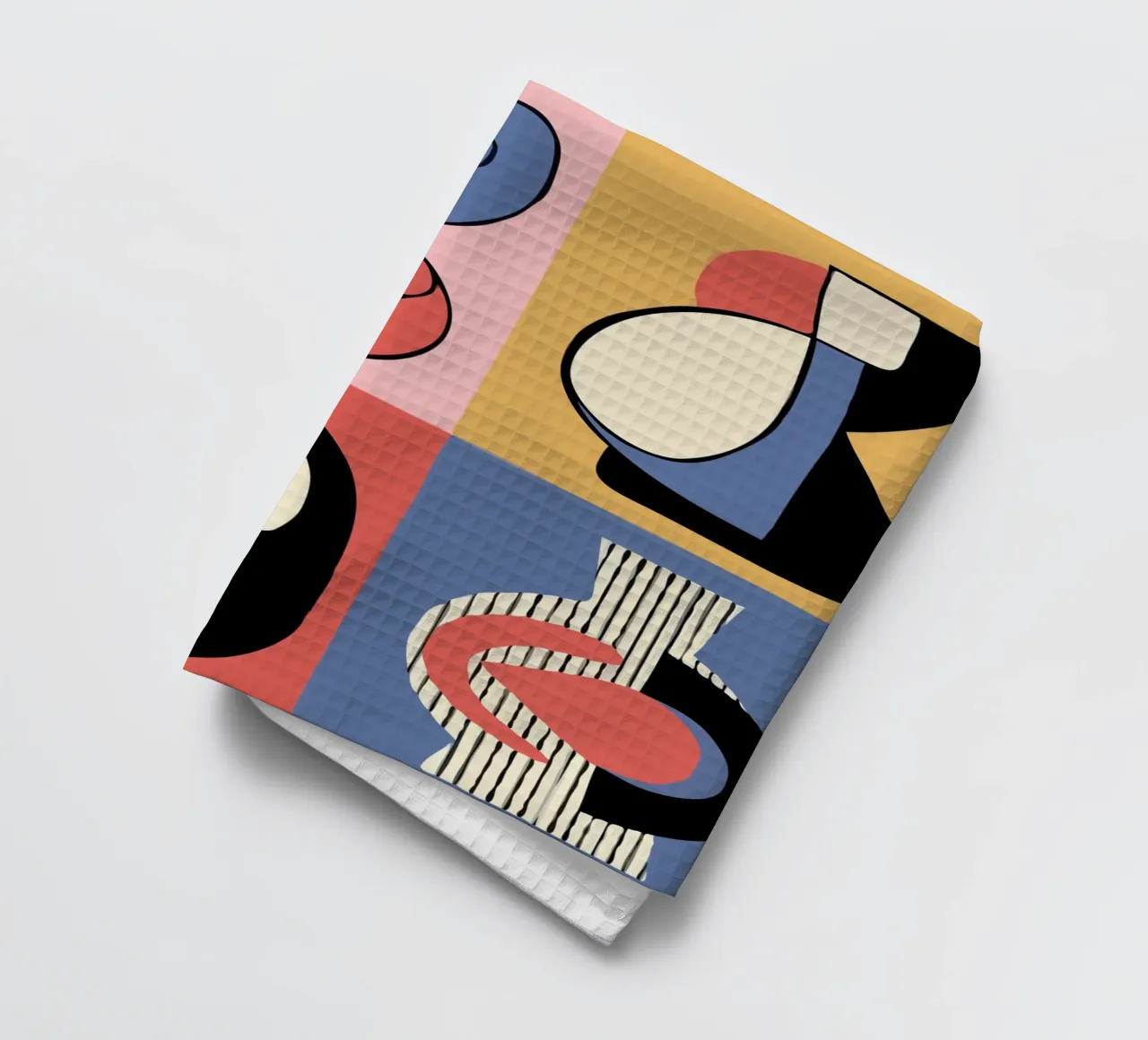 Vibrant abstract shapes and bold canovaccio da cucina da ramosashop