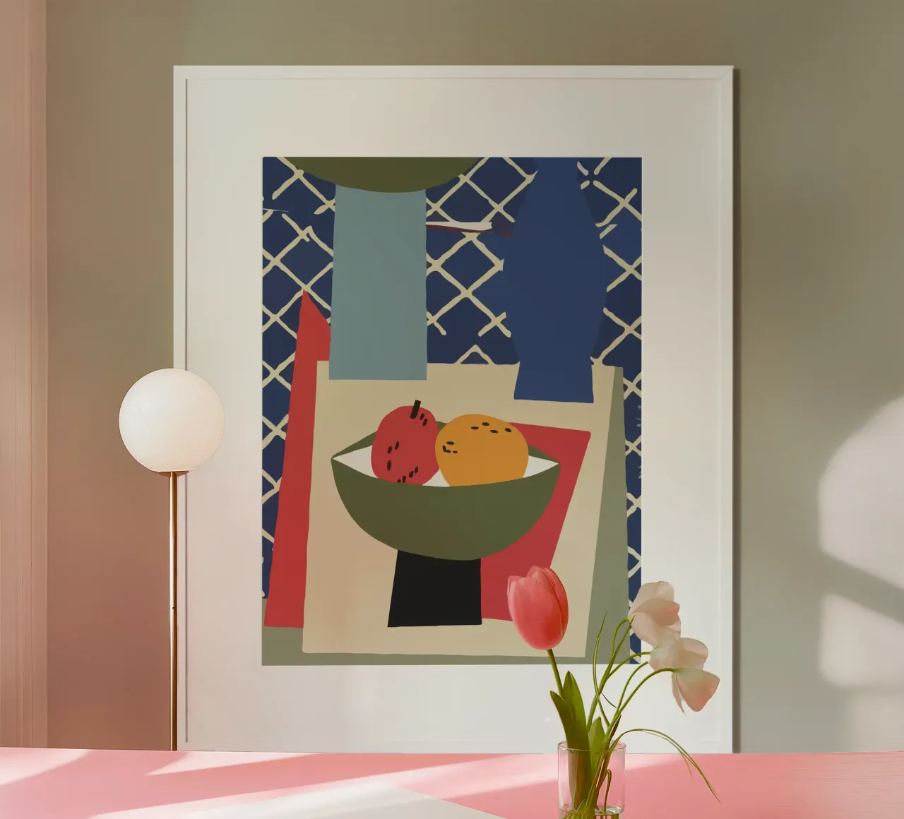 still life composition poster con telaio in legno da ramosashop
