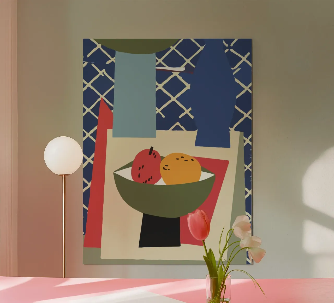 still life composition poster con telaio in legno da ramosashop