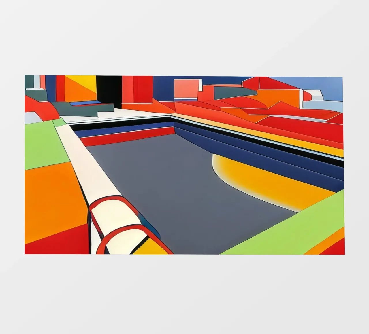 Piscina pellicola backlit da Abstract Art by LK
