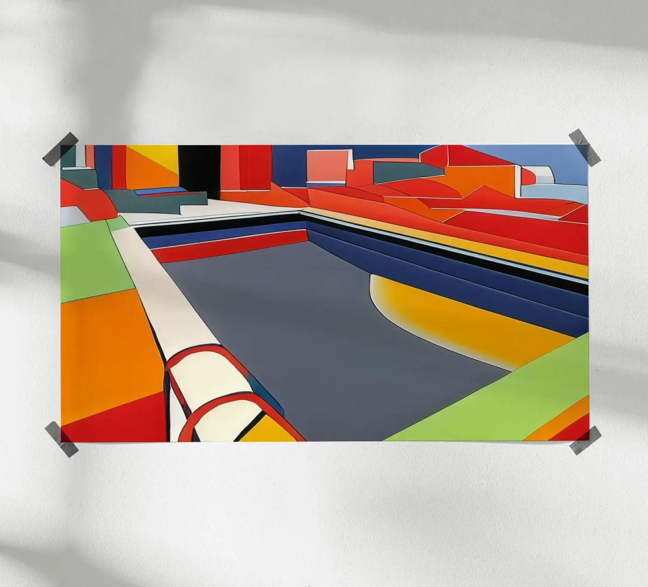 Piscina poster da Abstract Art by LK