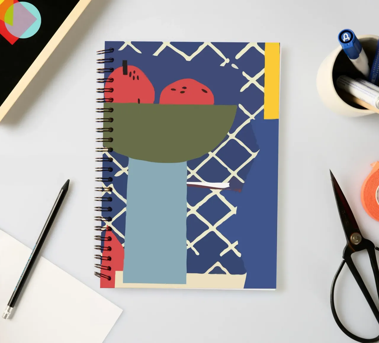minimalist composition spiral notebook by ramosashop