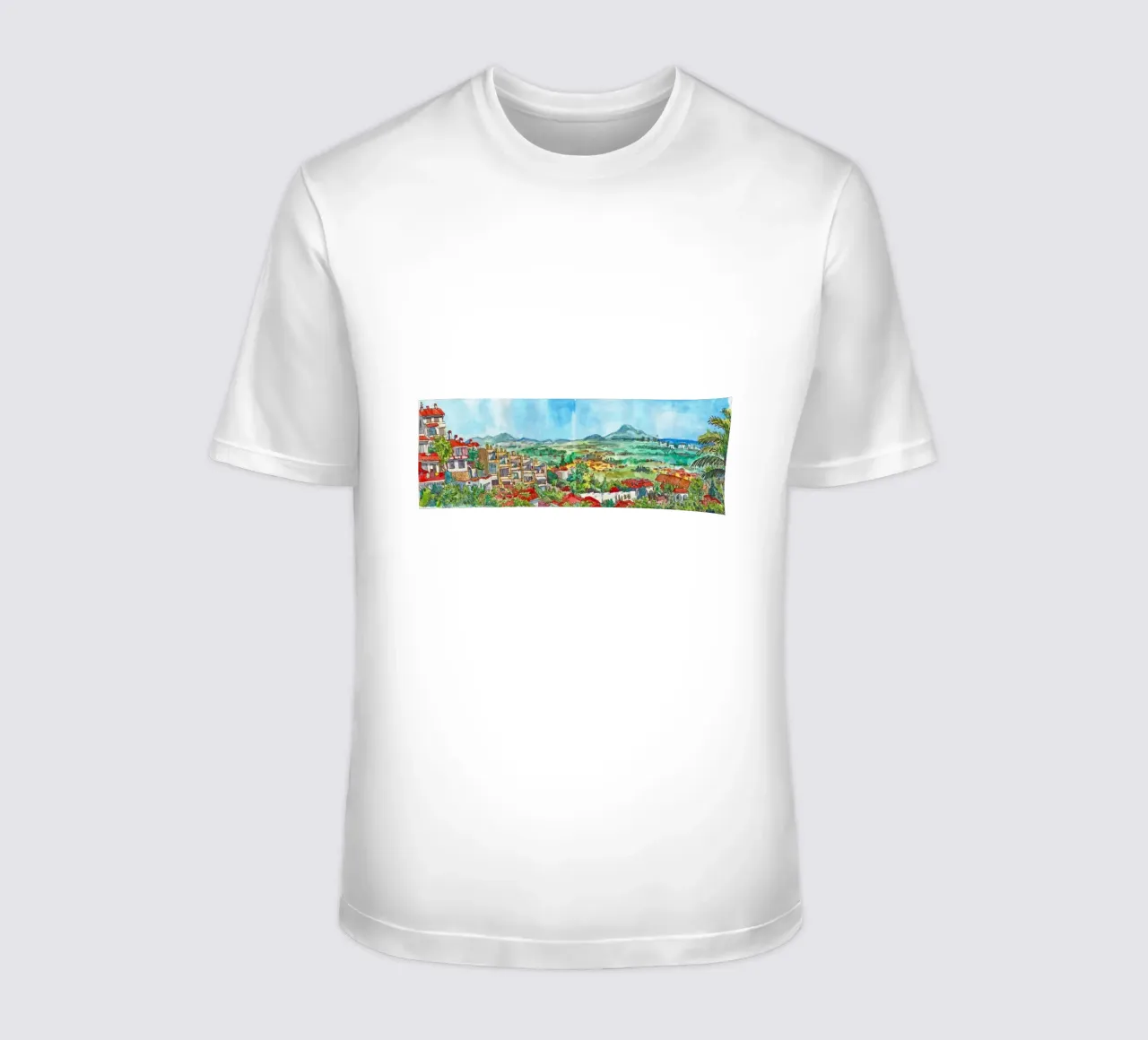 Peniscola - Vista dal balcone t-shirt da C.WILL