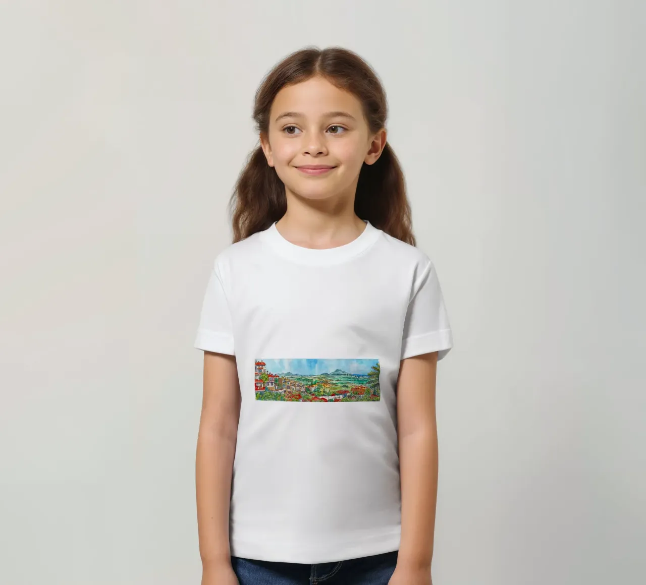 Peniscola - Vista dal balcone t-shirt bambini da C.WILL