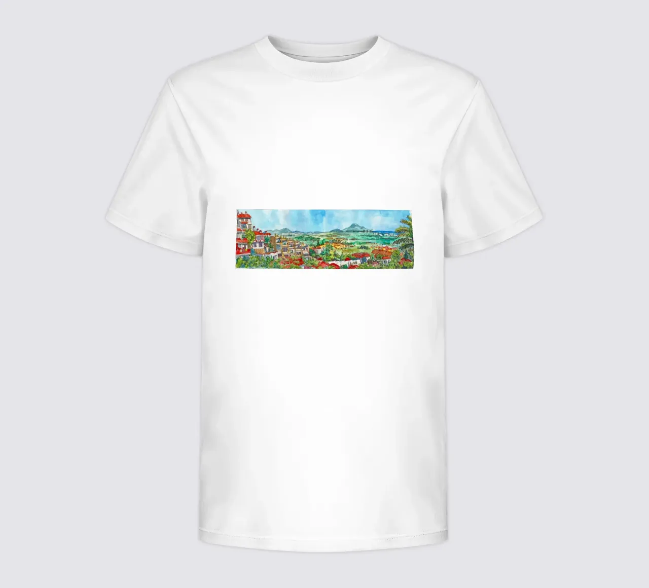 Peniscola - Vista dal balcone t-shirt bambini da C.WILL
