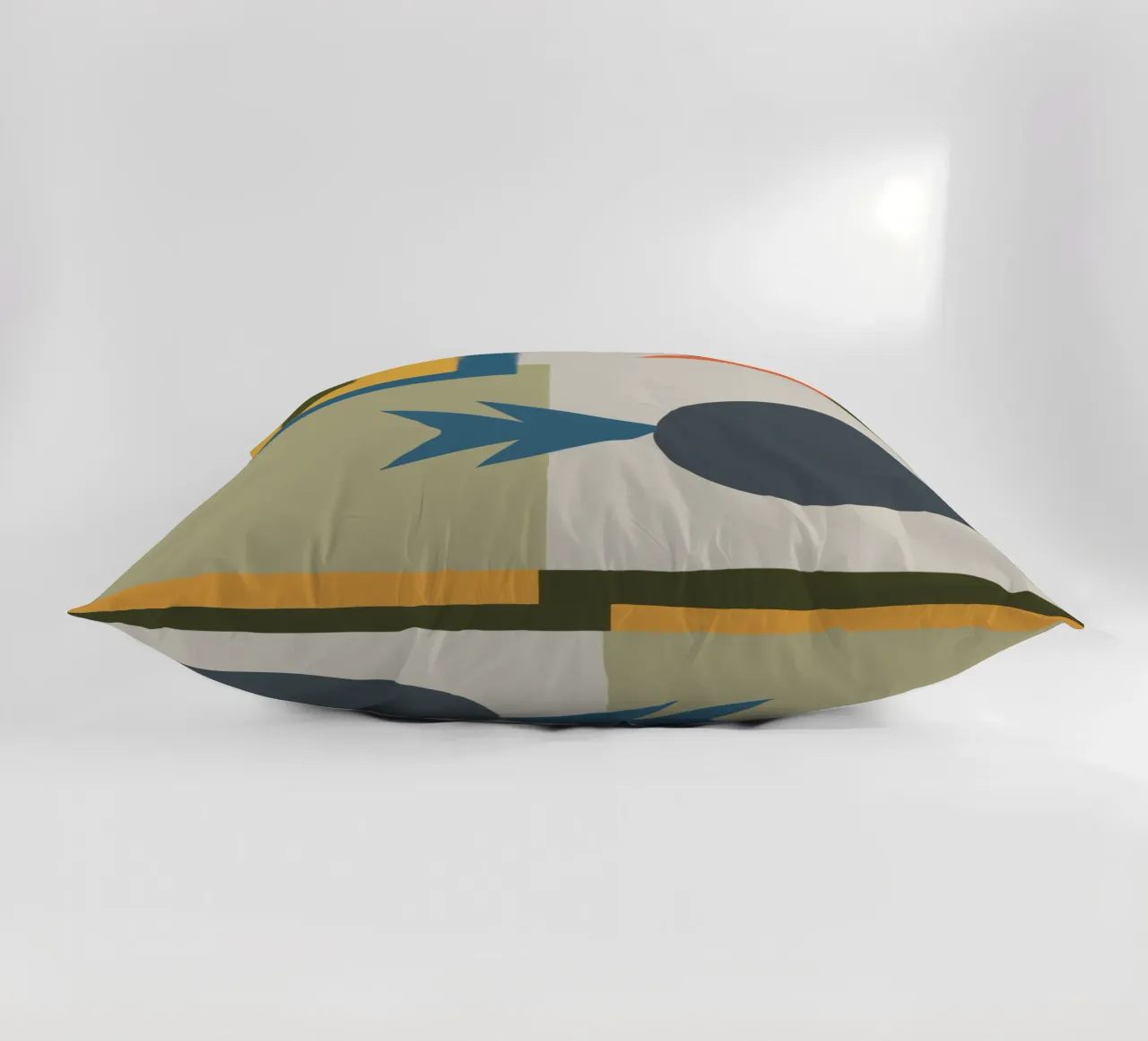 Geometric shapes in muted colors cuscino da ramosashop