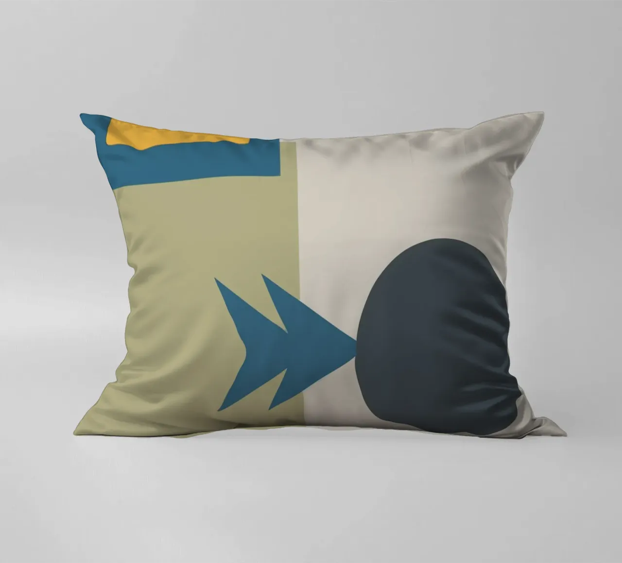 Geometric shapes in muted colors cojín de ramosashop