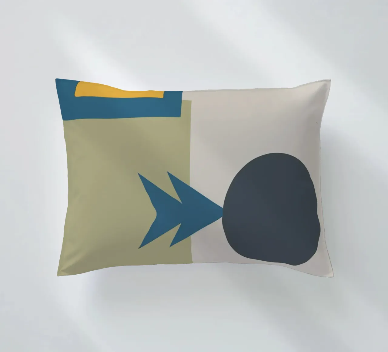 Geometric shapes in muted colors cuscino da ramosashop