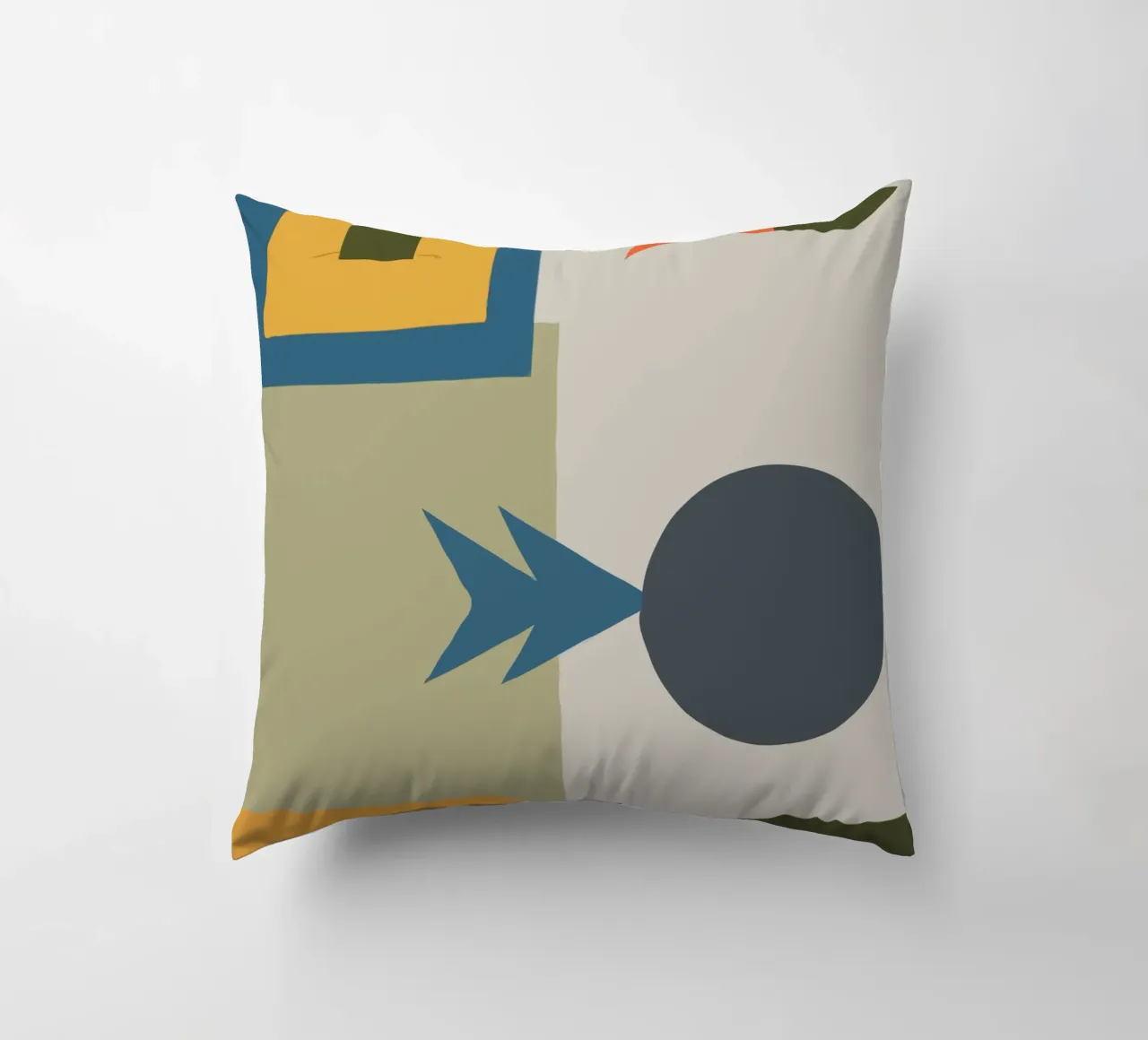 Geometric shapes in muted colors cuscino da ramosashop