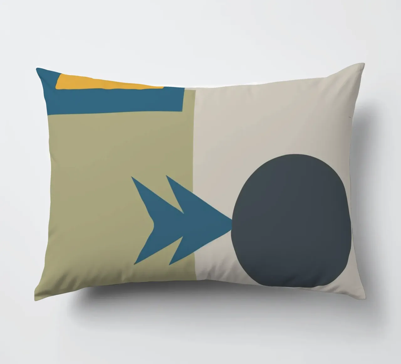 Geometric shapes in muted colors cuscino da ramosashop