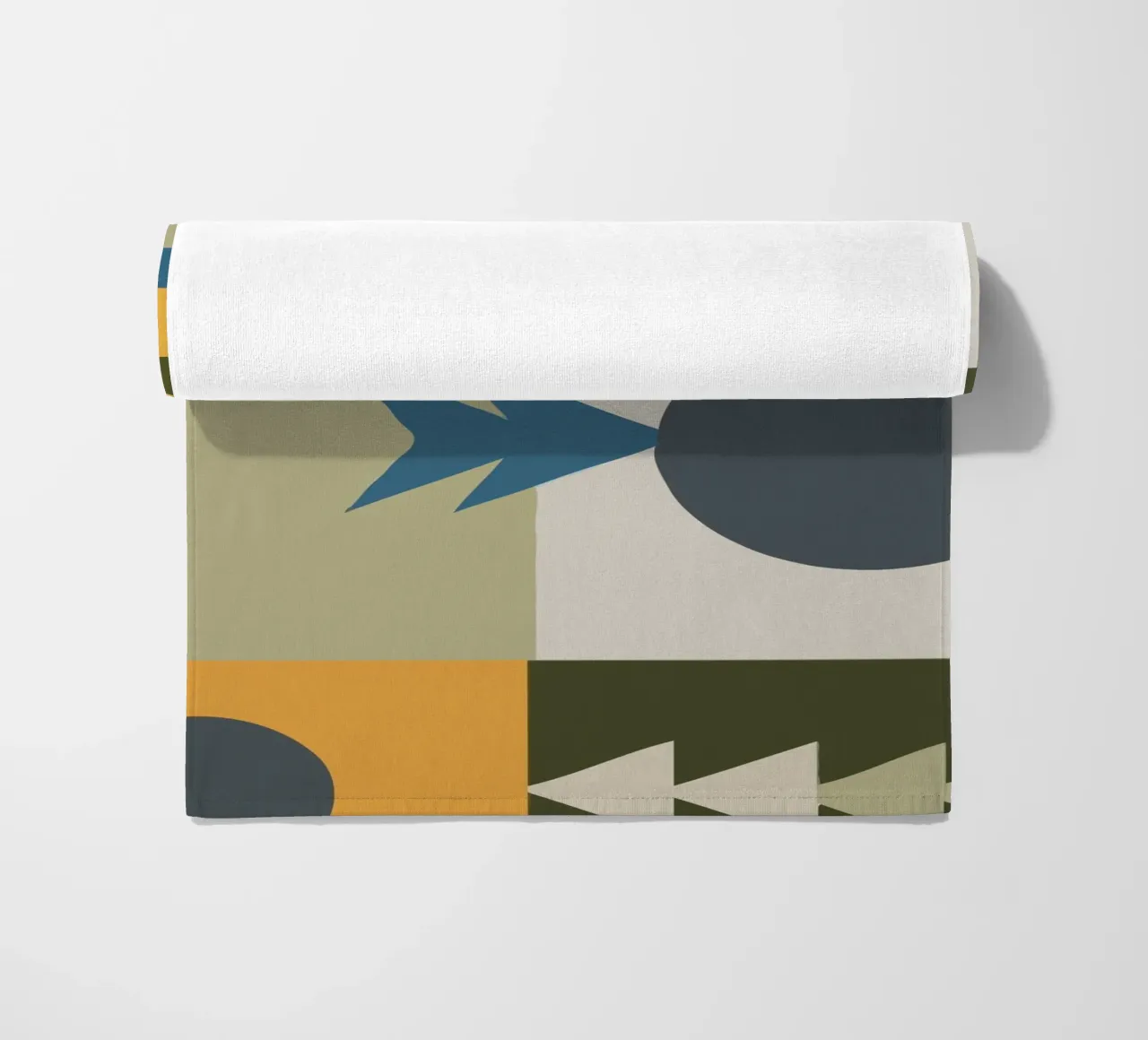 Geometric shapes in muted colors telo mare da ramosashop