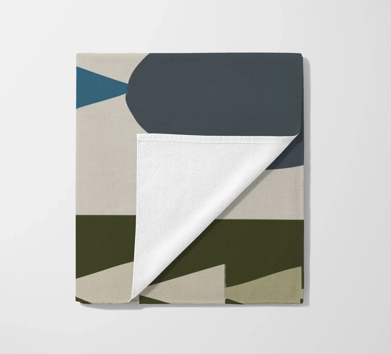 Geometric shapes in muted colors telo mare da ramosashop