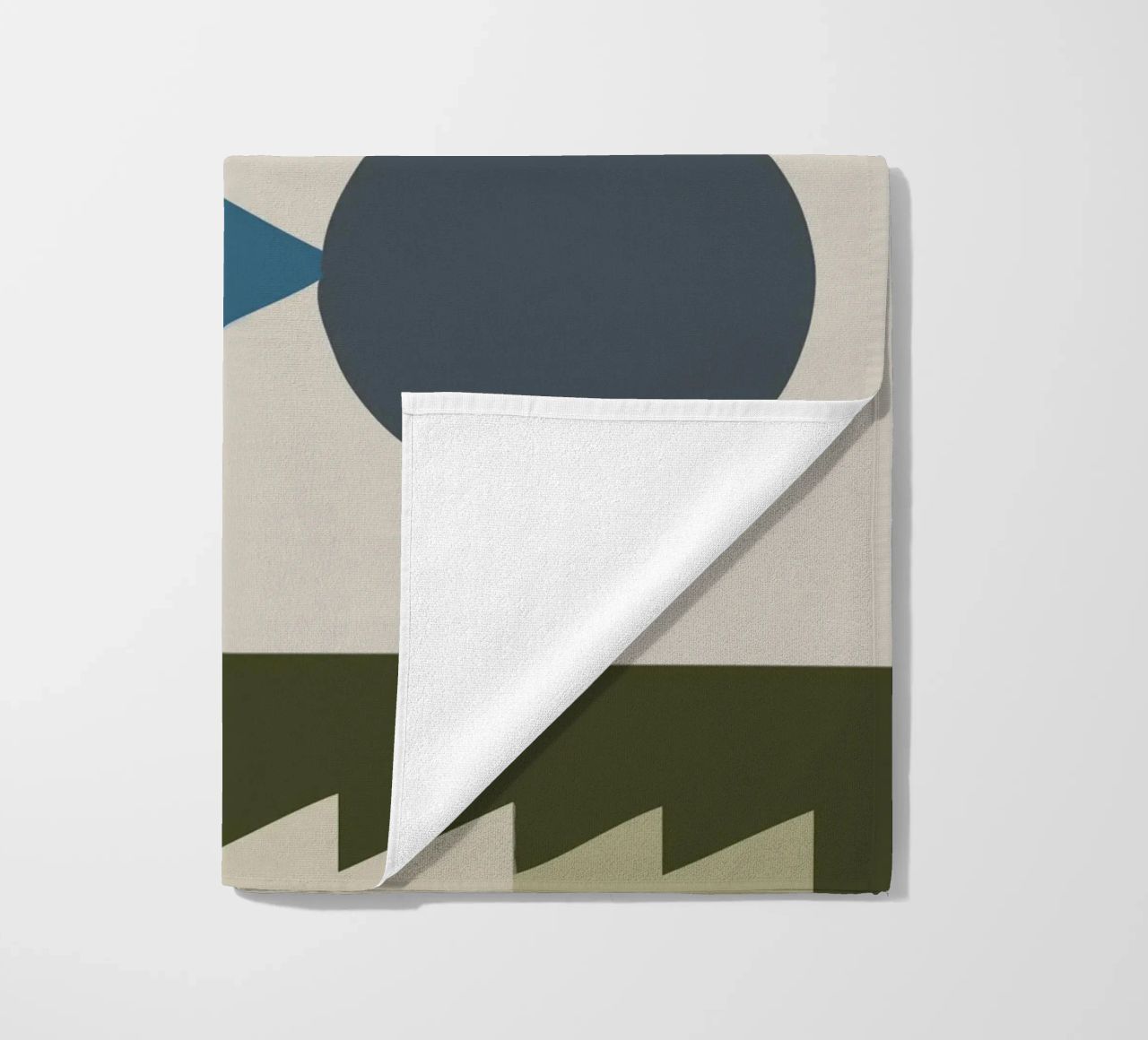 Geometric shapes in muted colors telo mare da ramosashop