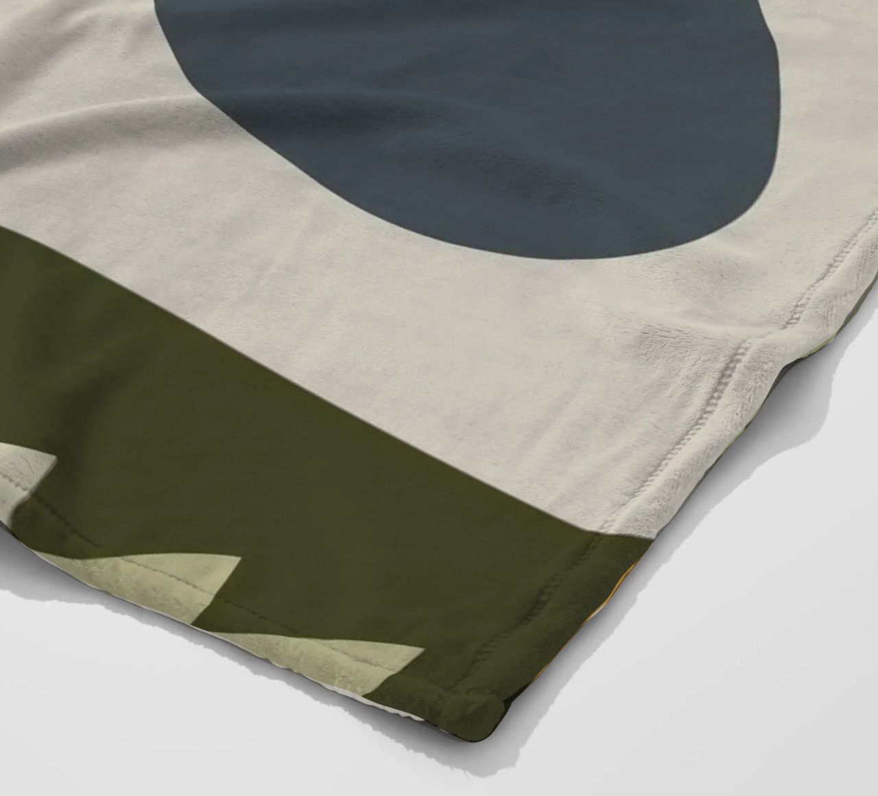Geometric shapes in muted colors coperta in pile da ramosashop