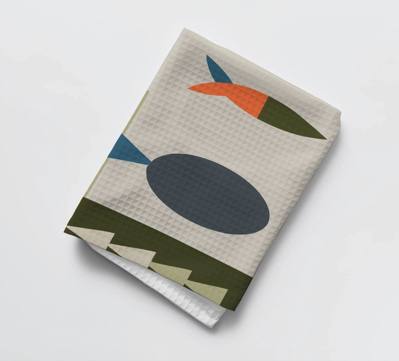Geometric shapes in muted colors canovaccio da cucina da ramosashop