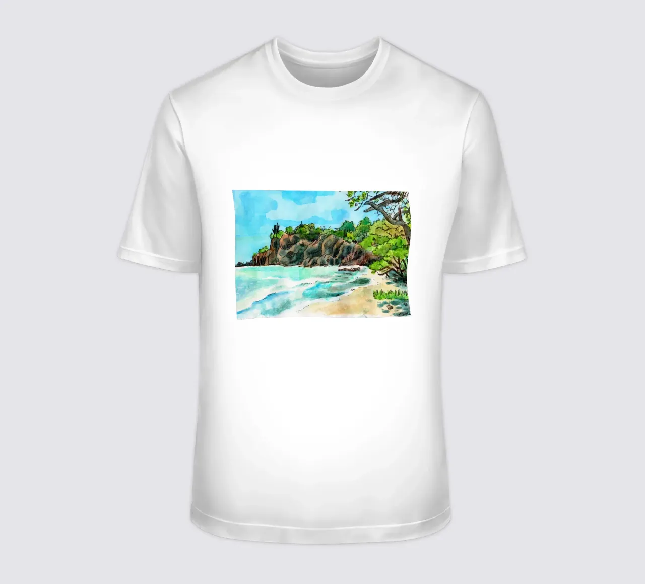 Cliff in Martinique t-shirt by C.WILL