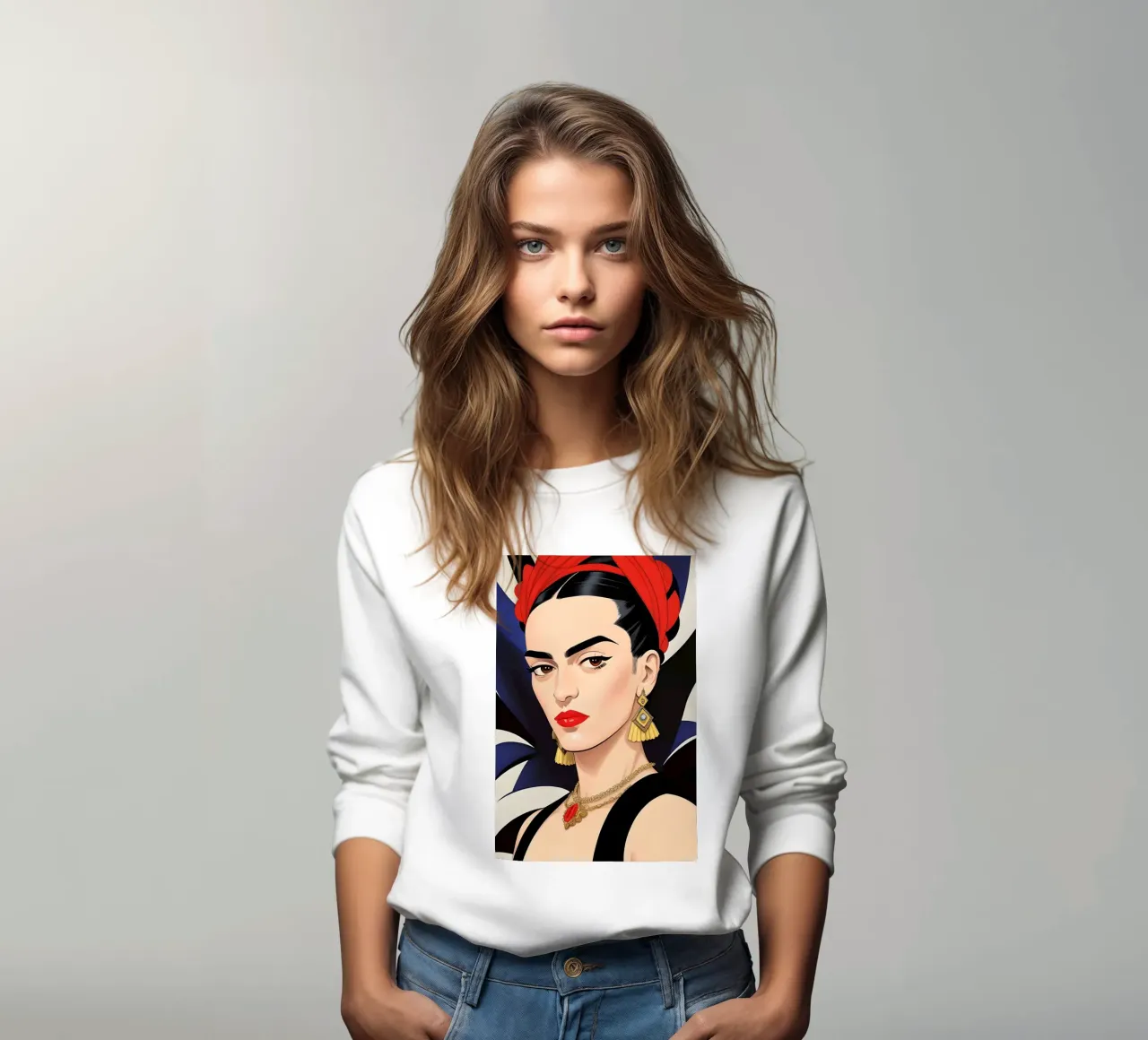 Frida Kahlo Eclettico felpa da ART DECO