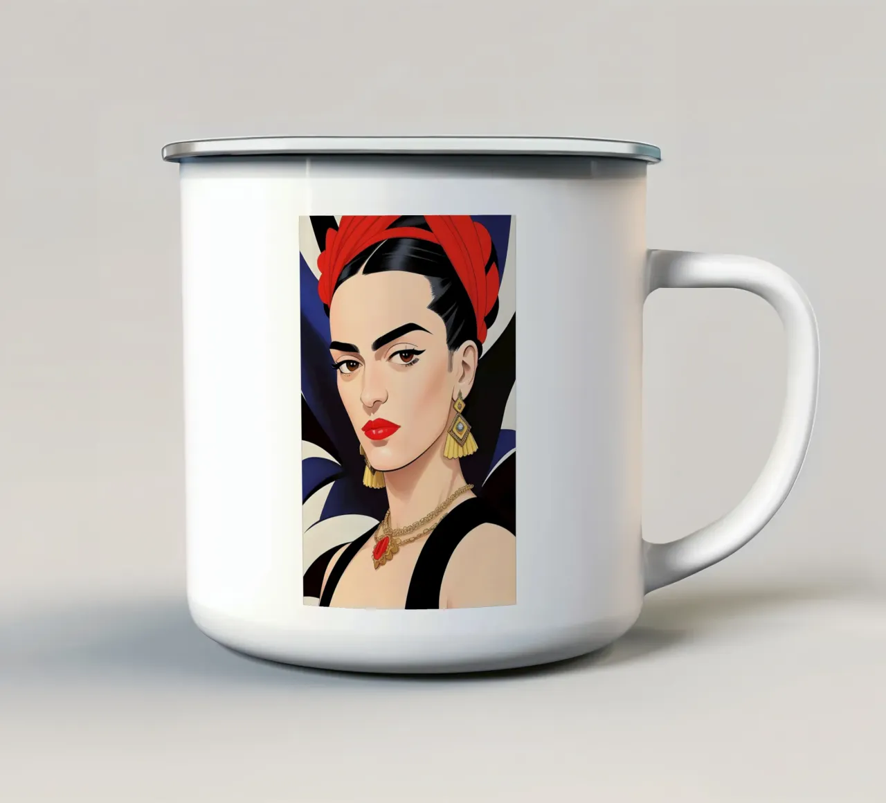 Frida Kahlo Eclettico tazza in smalto da ART DECO
