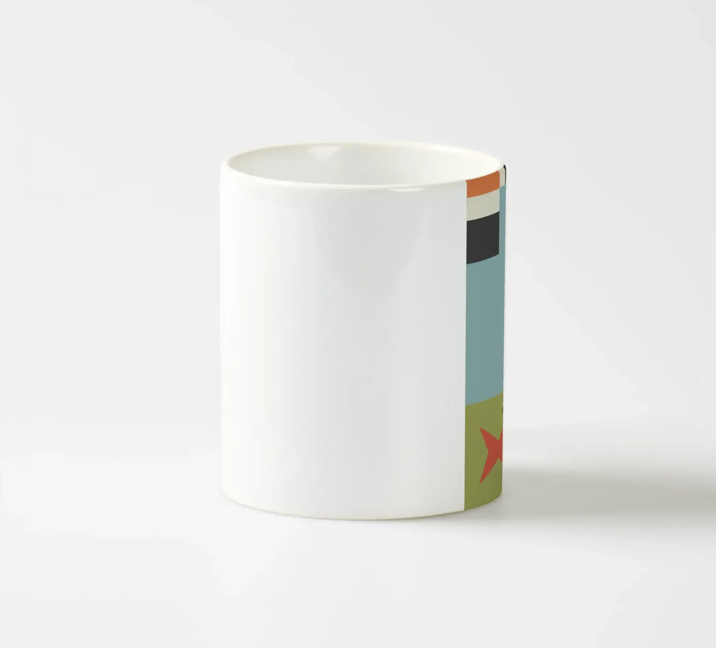 geometric composition ceramic mug by ramosashop