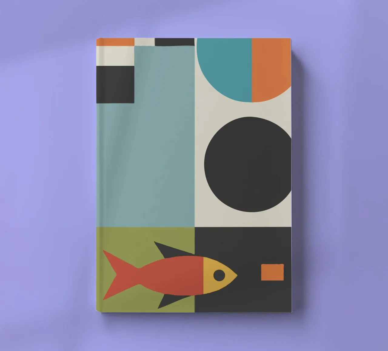 geometric composition notebook by ramosashop