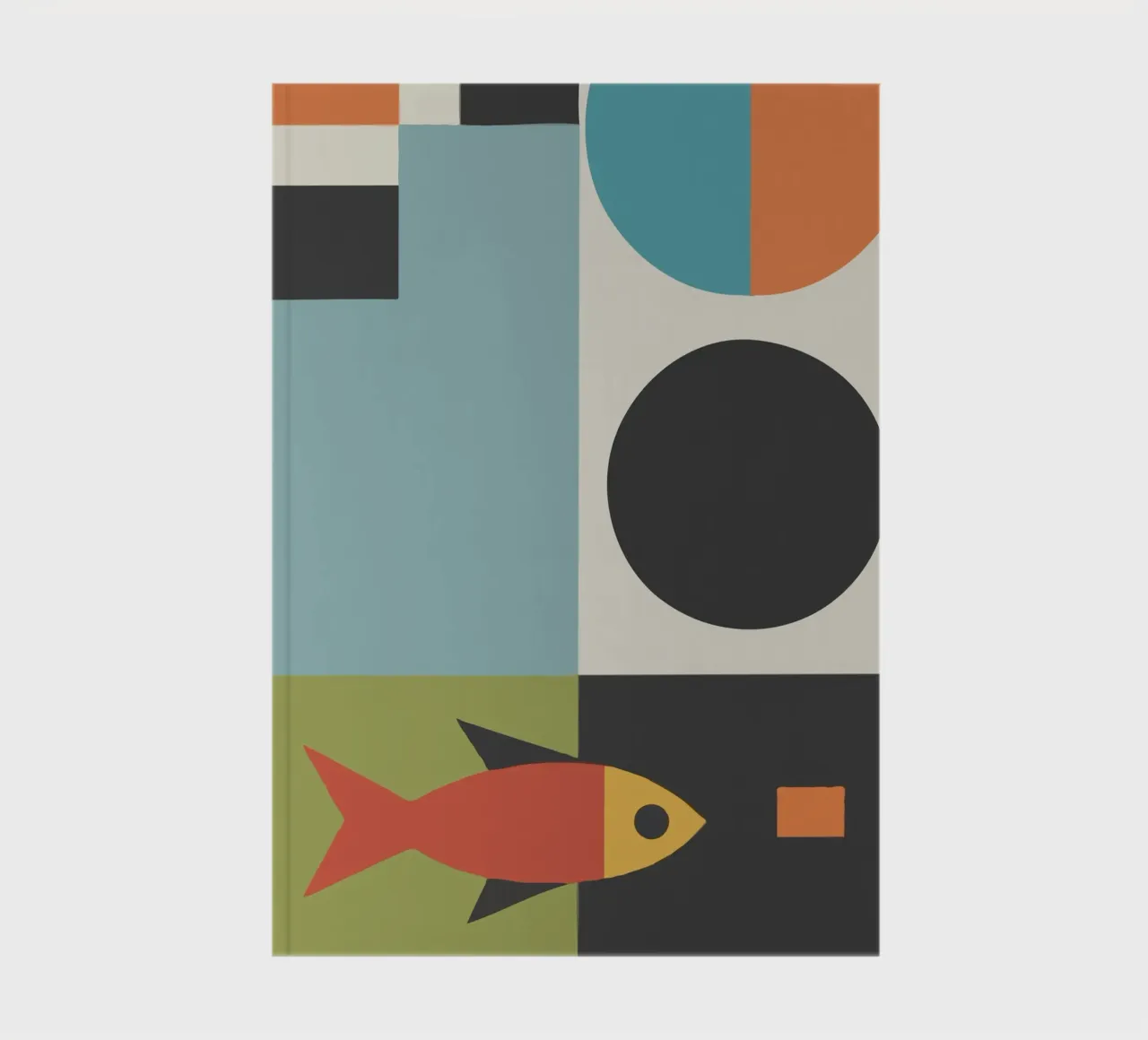 geometric composition notebook by ramosashop