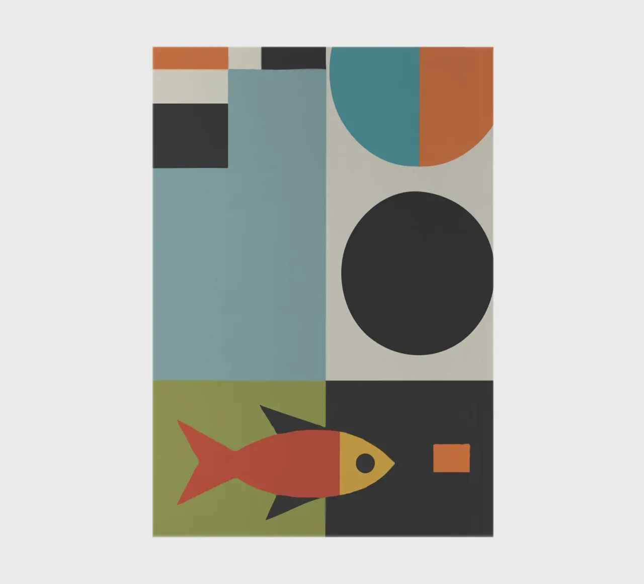geometric composition notebook by ramosashop
